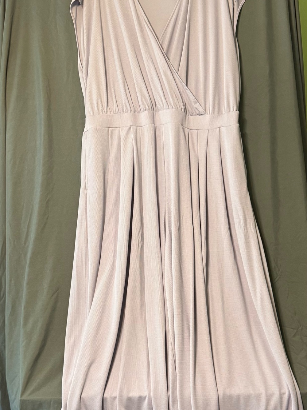 HALARA Light Beige Wrap-Style Jumpsuit